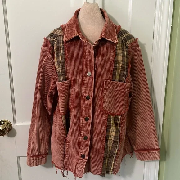 New With Tags! Pol corduroy shacket. Size medium - Picture 2 of 7